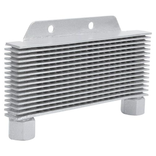 Stacked plate oil cooler - plate and fin transmission oil cooler