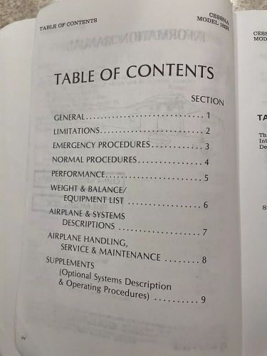 Cessna skylane 182r information manual - 1981 complete (sku d1196-13)