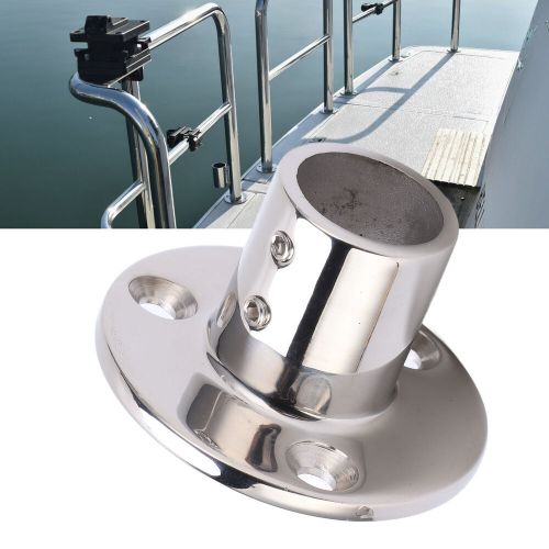 Boat handrail round base fitting 316 stainless steel marine hardware for