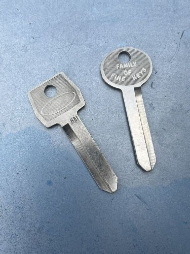 Ford key blank set, oem, 1985-mid 1990s, h54/h60 &amp; h50 (1184fd/1190ln &amp; s1167fd)