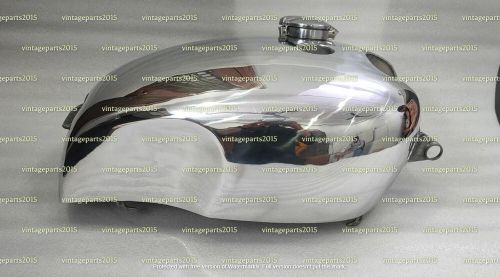 Fit for vincent hrd aluminium polished petrol tank with knee pads indent