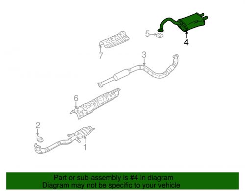 Genuine mopar exhaust main mr968603