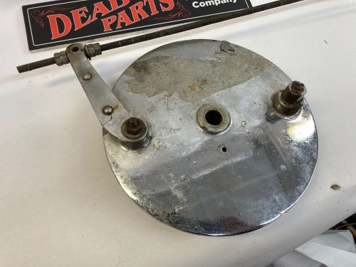 Harley ironhead sportster rear drum brake backing plate assembly 41661-54