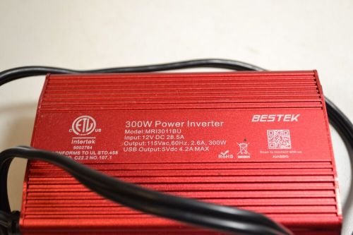 Bestek 12v dc to 110v ac car 300w power inverter usb outlets auto truck adapter