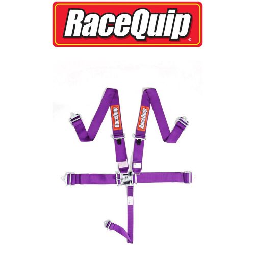 Racequip 5 point purple seat belts pair 711051 racing harness imca razor rzr