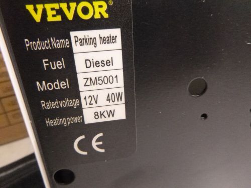 Vevor 8kw diesel air heater 12v remote control parking with silencer