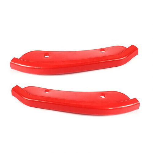 Front bumper lip splitter protector side canards for dodge challenger srt - red