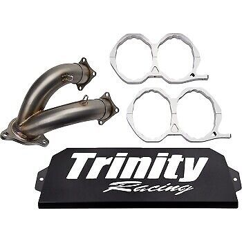 Trinity racing slip on muffler polaris rzr turbo pro xp tr-4173s-ss