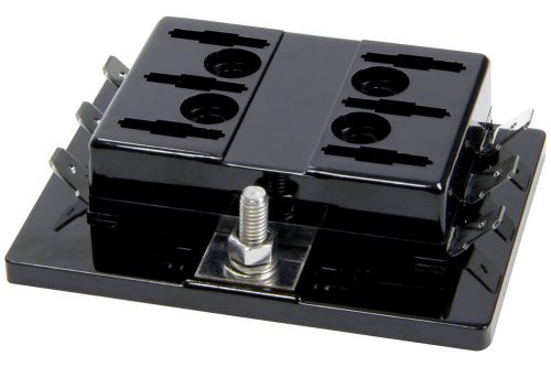 Allstar performance all76180 fuse block (auxiliary) - 6 circuit - black -