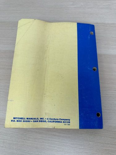 Mitchell 1984 Edition Computerized Engine Controls Diagnosis & Testing Manual, US $16.98, image 5