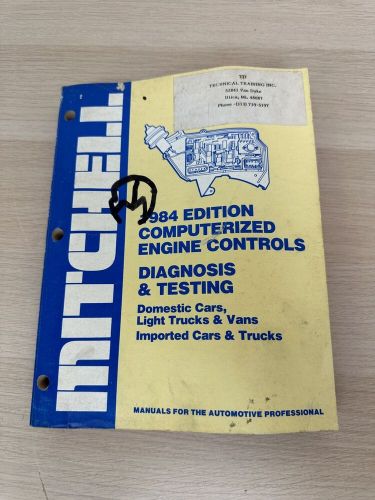 Mitchell 1984 Edition Computerized Engine Controls Diagnosis & Testing Manual, US $16.98, image 6