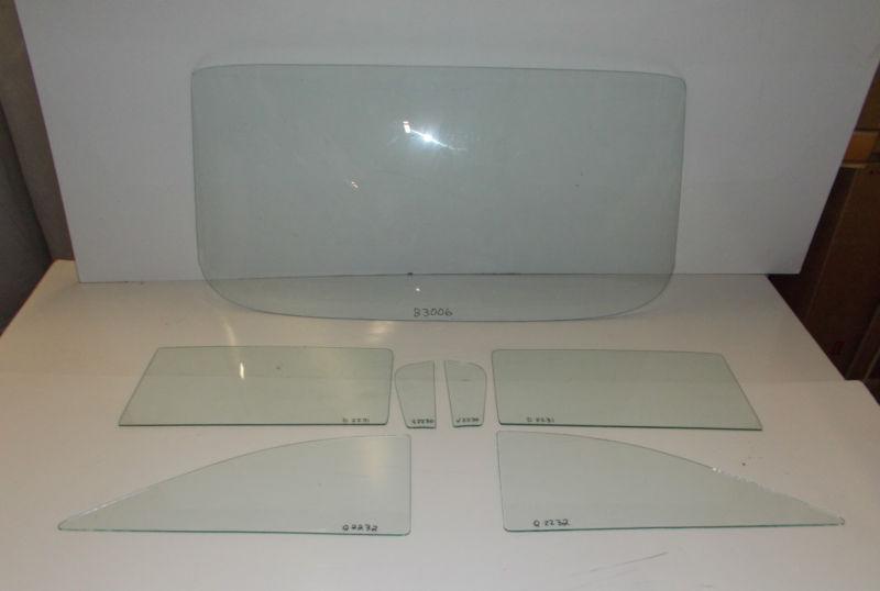 1959 1960 chevy buick cadillac pontiac olds 7pc side and back glass set clear