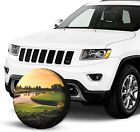 Golf course print tires cover customized wheel cover fits tire for many vehicles