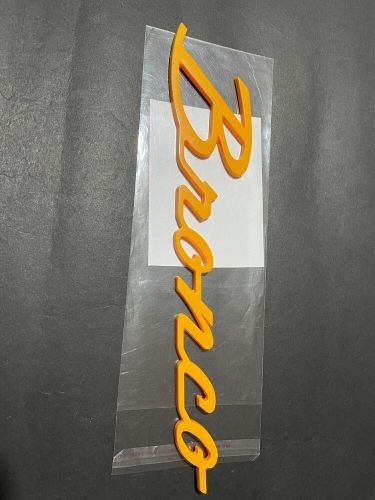 2021-2023 new bronco script emblem badge yellow for 1966-1977 -2pcs