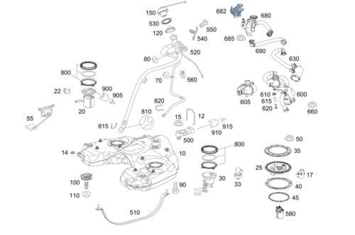 Genuine mercedes-benz tensioning strap 164-475-01-21