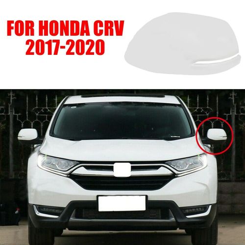 Unpainted door wing rearview mirror cover cap trim fit for honda cr-v 17-20 at