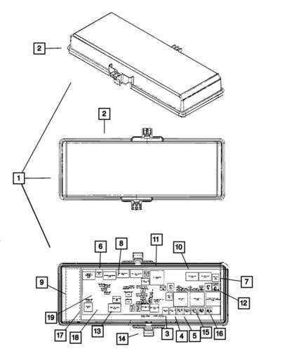 Genuine mopar battery terminal cover 68100750aa