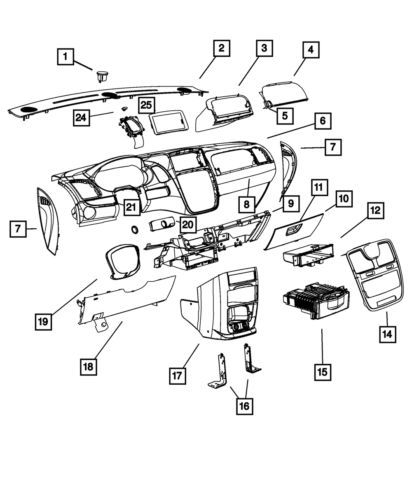 Genuine mopar glovebox door latch 1jf19bd1aa