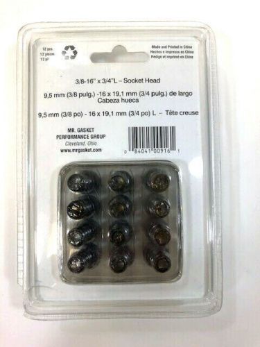 Sb chevy header bolts 327 350 383 400 allen socket head grade 8 fasteners set 12