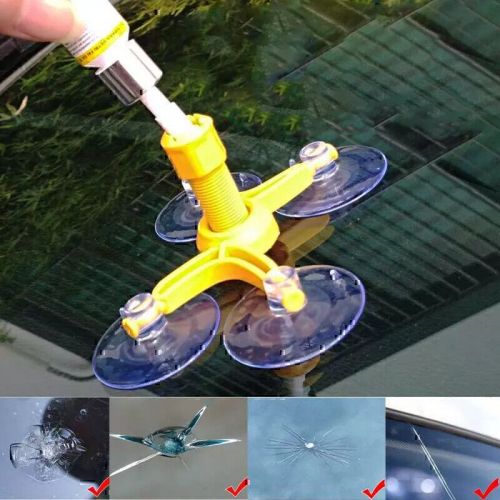 Windscreen nano repair fluid car windshield resin glass crack quick fix tool /