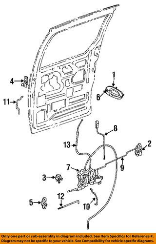 Mopar oem 4675987ab side loading door-striker