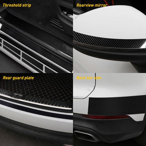 New scratch anti scuff sticker door car plate waterproof sticker 5d carbon fiber