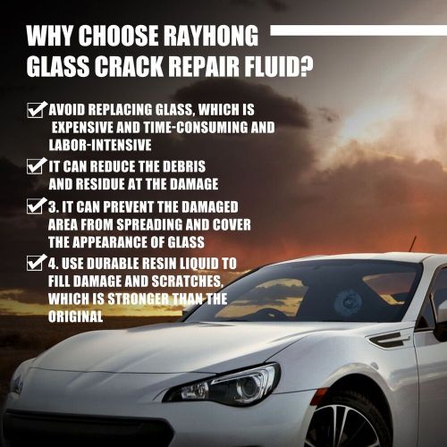 Car glass windshield crack repair kit scratch chip crack repair fluid kit