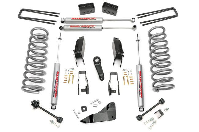 Rough country 393.23 5" suspension lift kit premium n2.0 dodge 4x4