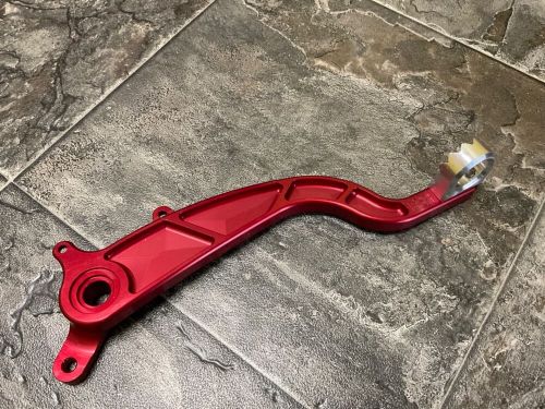 Honda trx450r esr billet aluminum red foot rear brake pedal lever