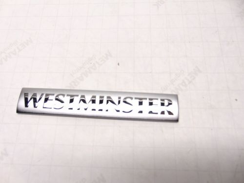 Range rover 02-12 &#039;westminster&#039; emblem badge decal adhesive decorative silver