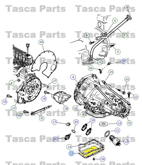 New oem transmission oil pan jeep grand cherokee dodge dakota durango ram trucks