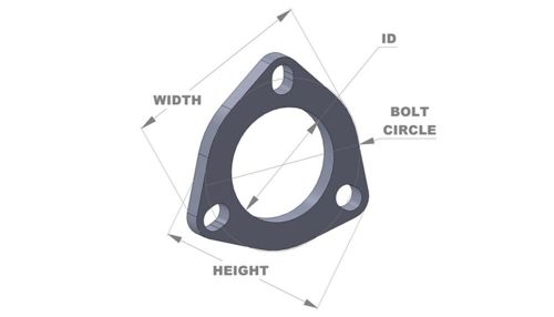 Vibrant performance 1483s 3-bolt stainless steel flange