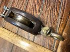 Vintage southcoast? bronze single becket block 1/2&#034; line