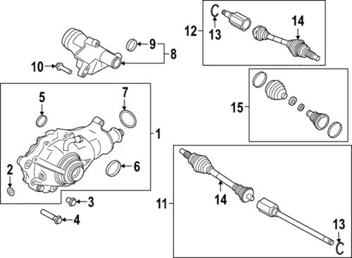 Genuine land-rover axle seal lr101425