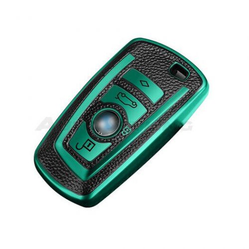 Green key cover for bmw fob case smart remote 2 3 4 button car tpu leather tl60