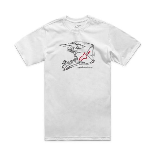 Alpinestars mx helmet csf t-shirts white 2xl 1214-73116-20-2xl