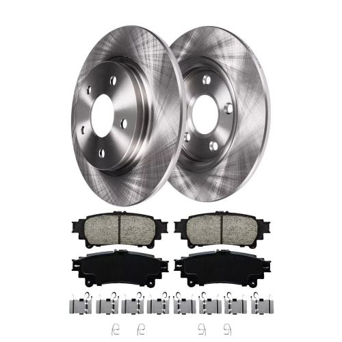 Rear disc rotors and brake pads for toyota highlander sienna lexus rx350 rx450h