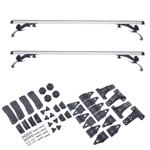 For chevy silverado 2500 car roof rack cross bar cargo luggage carrier silver