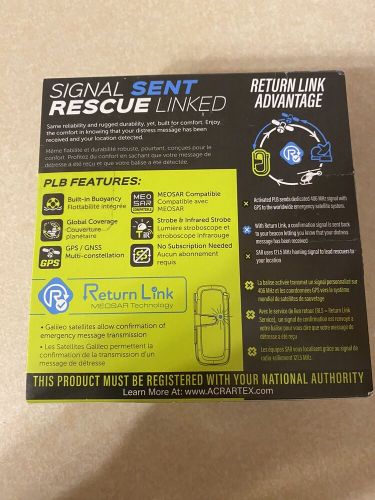 Acr resqlink 410 rls w/return link service locate beacon - mar 24 - new