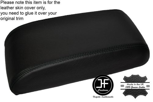 Black stitch armrest lid leather cover for land rover discovery td5 300-