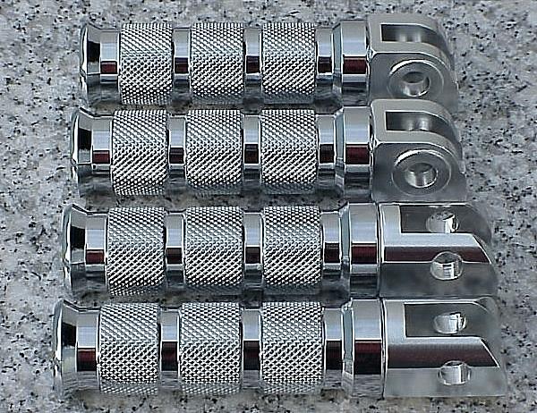 2003-2014 kawasaki ninja zx6 zx6r zx10 zx10r chrome pegs