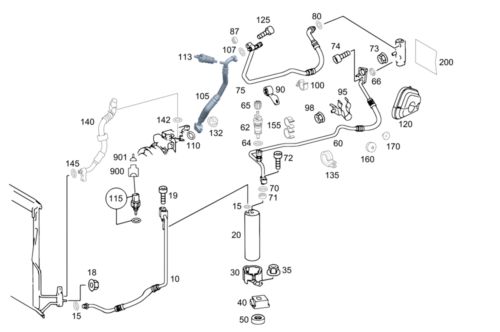 Genuine mercedes-benz hexalobular bolt 000000-003648