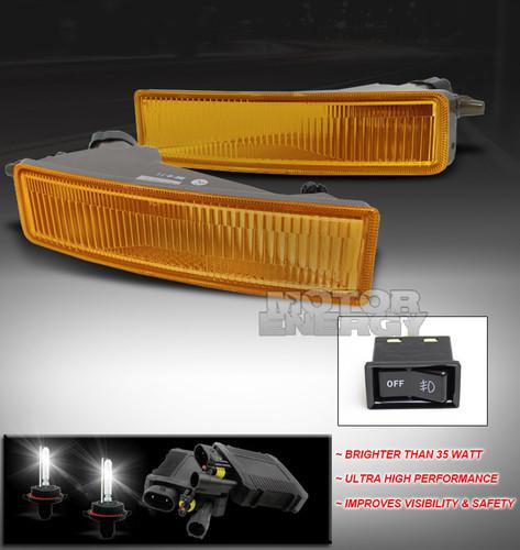 2003-2007 scion xb bumper yellow fog light w/6000k hid+switch kit 2004 2005 2006