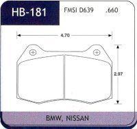 Hawk brake pad axle set (4) 15mm, ht- 14 (hb181v.590)