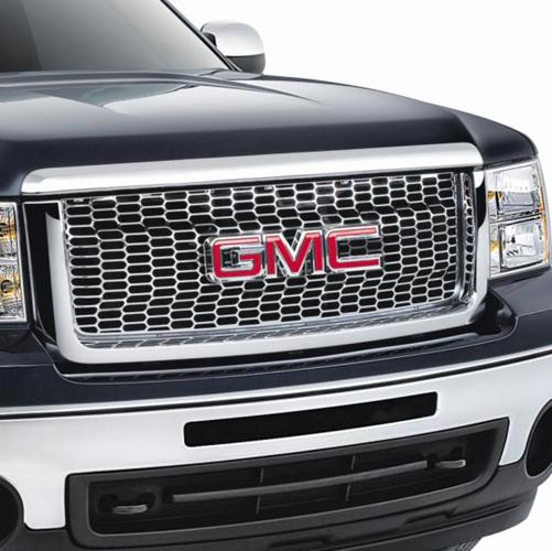 07-13 gmc sierra chrome grill oval pattern 22767481