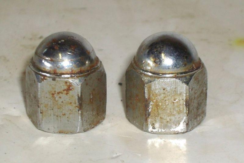 Pair of upper shock mounting nuts cb750 honda sohc.