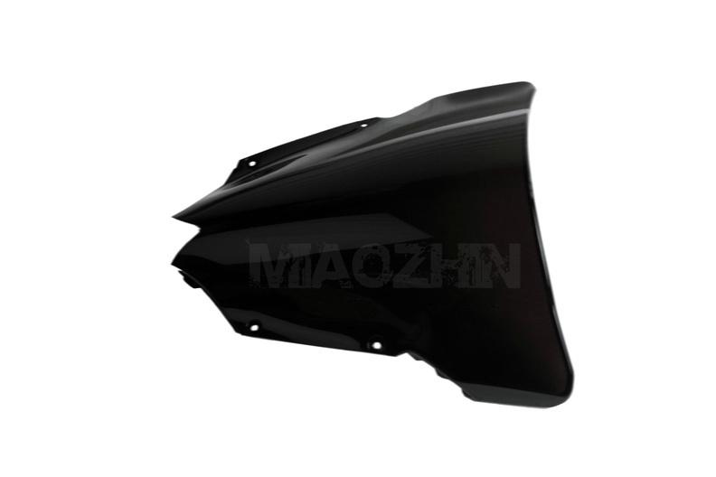 Double bubble  windscreen windshield for yamaha yzf r6 08 09  black  2008 2009