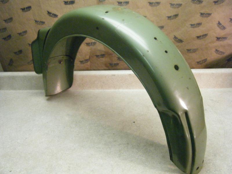 Vintage bsa pre unit rear fender & plate bracket a7 500 twin - original paint