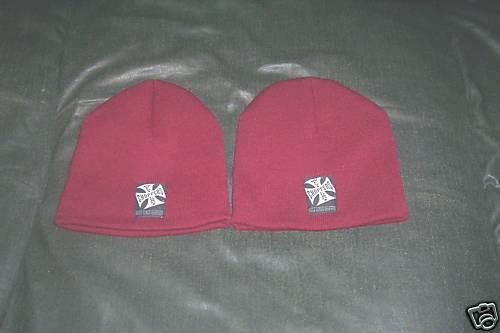 West coast choppers knit beanies  lot of 2 cheap 