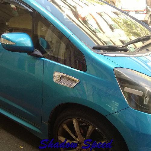 Honda universal chrome side mesh vent air flow fender decoration sticker ☢